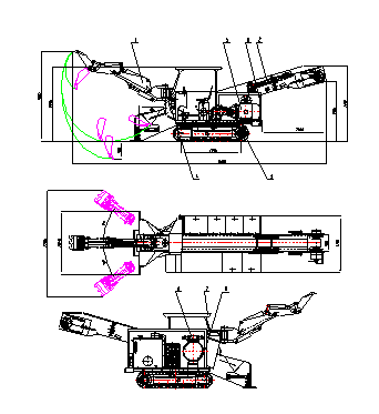 滑移扒渣機(jī)結(jié)構(gòu)圖